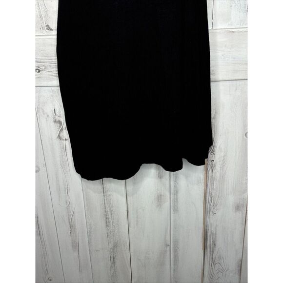 JOAH BROWN BLACK RIBBED KNIT ONE SHOULDER STRETCH MINI SIDE SLIT SLIP DRESS S/M - Picture 2 of 13
